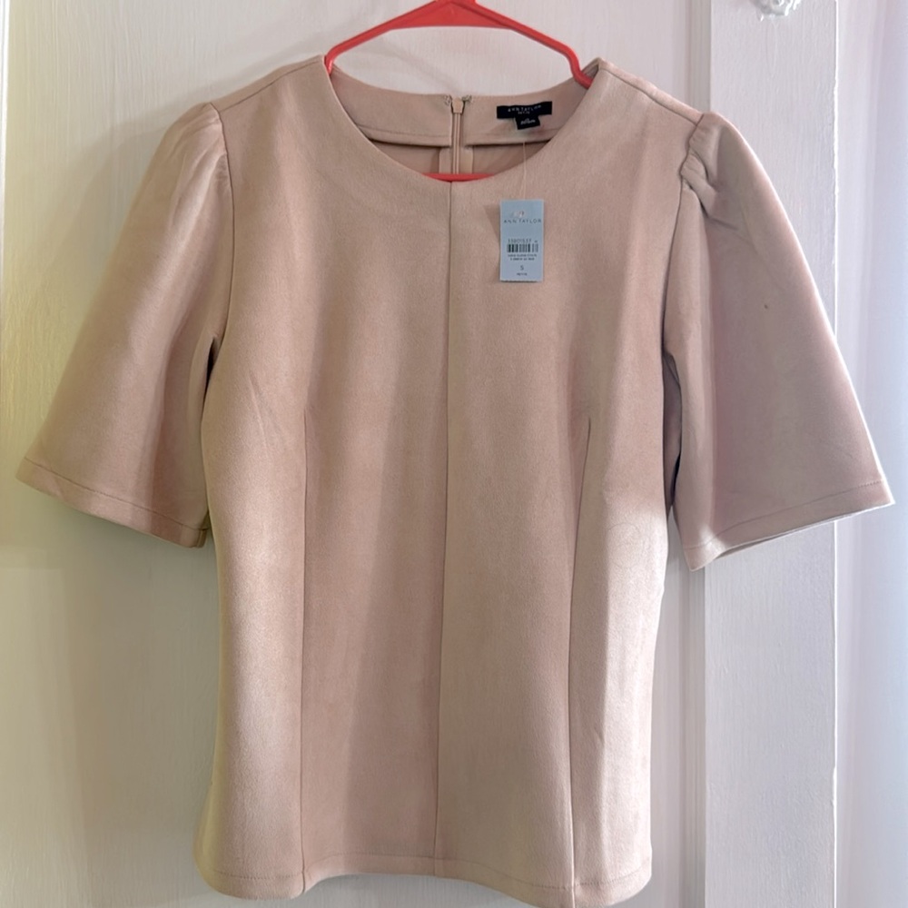 Ann Taylor “Suede” Top - brand new with tags